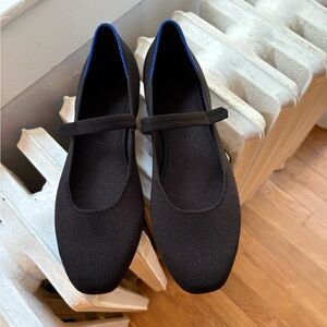 Rothy's Square Mary Jane in Black. NWT